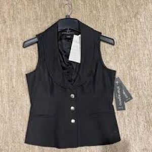 Sharagano Gray Sleeveless Vest